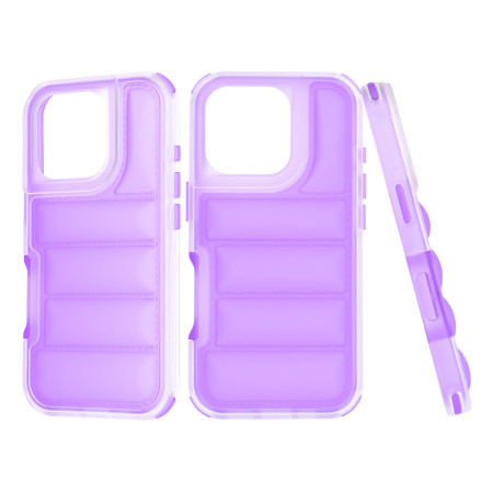 Husa pentru iPhone 16 Pro, Perne de aer, Antisoc PRO, Violet