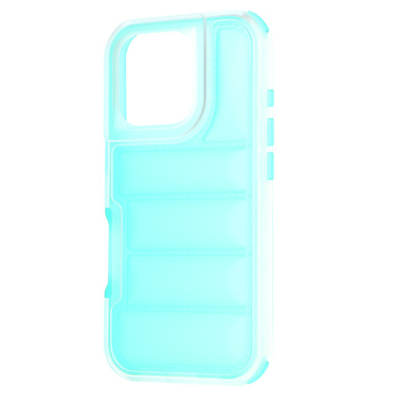 Husa pentru iPhone 16 Pro, Perne de aer, Antisoc PRO, Turquoise