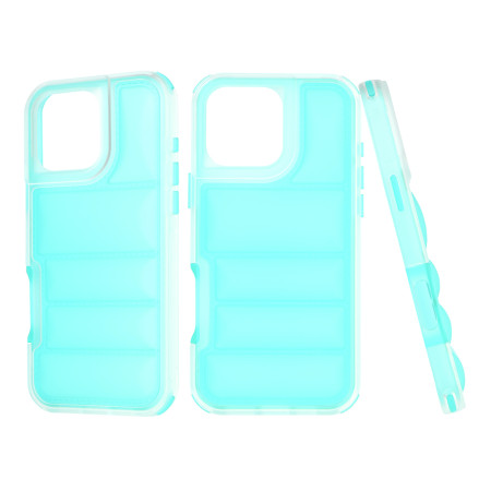 Husa pentru iPhone 16 Pro Max, Perne de aer, Antisoc PRO, Turquoise