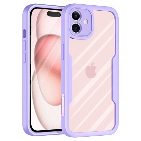 Husa pentru iPhone 16 + Folie - Techsuit ColorVerse 360 Series - Purple