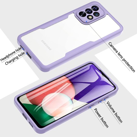 Husa pentru iPhone 16 + Folie - Techsuit ColorVerse 360 Series - Purple