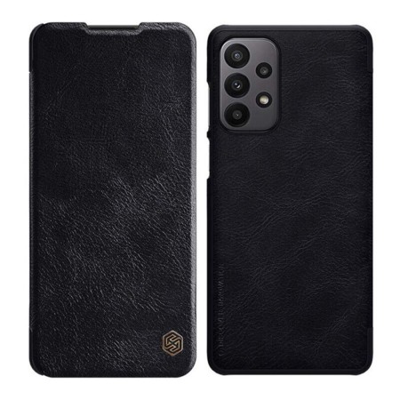 Husa pentru iPhone 16 Pro - Nillkin Qin Prop Plain Leather Case - Black