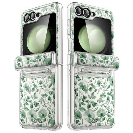 Husa pentru Samsung Galaxy Z Flip6 - I-Blason Cosmo - Green Floral