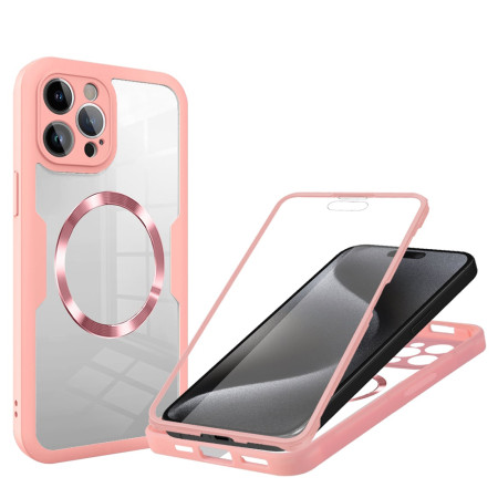 Husa pentru iPhone 16 Pro Max cu Folie, ColorVerse 360 MagSafe, Pink