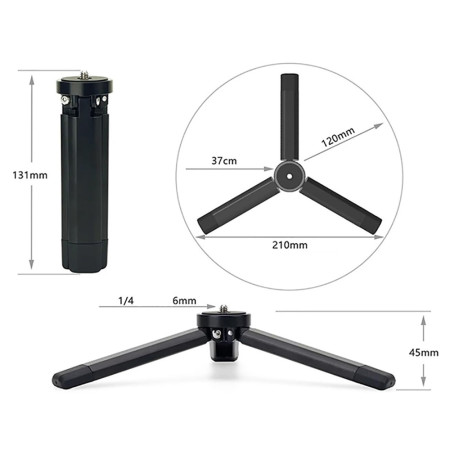 Tripod Universal, pentru Selfie Stick, Black