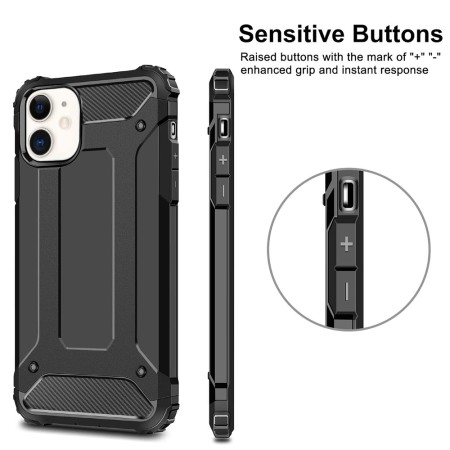 Husa pentru iPhone 12 mini - Techsuit Hybrid Armor - Black