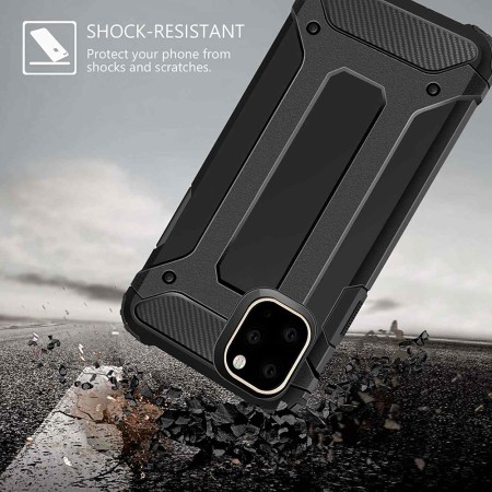 Husa pentru iPhone 11 - Techsuit Hybrid Armor - Black