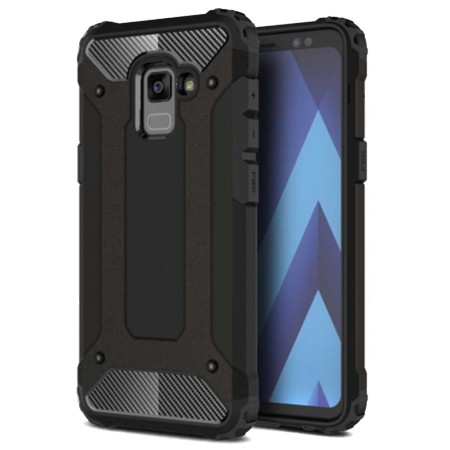 Husa pentru Samsung Galaxy A8 Plus 2018 A730 - Techsuit Hybrid Armor - Black