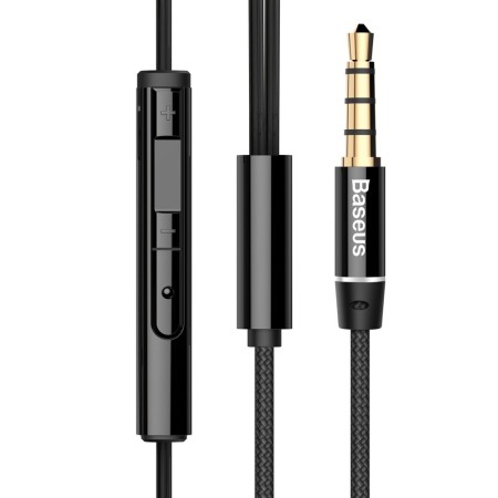 Casti Audio Jack cu Microfon, 1.2m - Baseus Encok H06 (NGH06-01) - Black