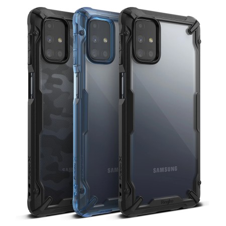 Husa pentru Samsung Galaxy M31s - Ringke Fusion X Design - Space Blue