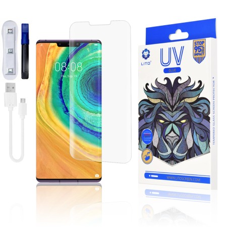 Folie pentru Huawei Mate 30 Pro / Mate 30 Pro 5G - Lito 3D UV Glass - Clear