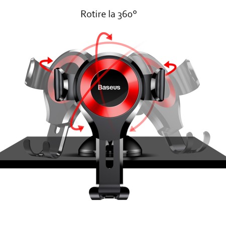 Suport Auto Bord / Parbriz - Baseus Osculum (SUYL-XP09) - Black Red