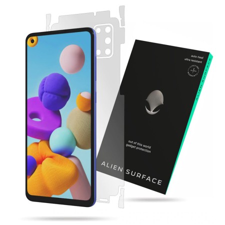 Folie pentru Samsung Galaxy A21s - Alien Surface Screen+Edges+Back - Transparent