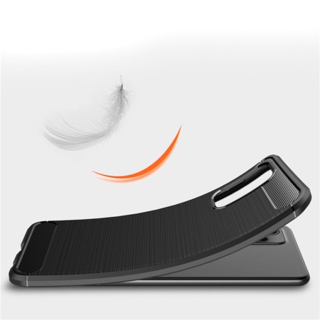 Husa pentru Xiaomi Poco M3 - Techsuit Carbon Silicone - Black