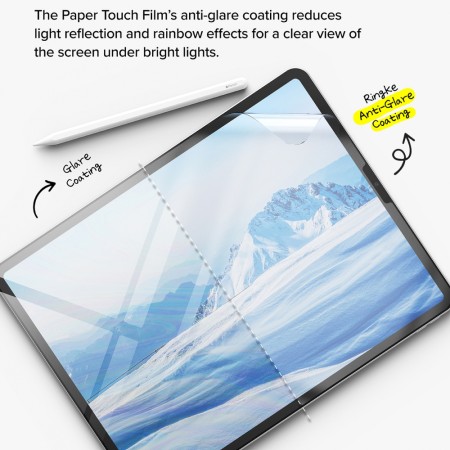 Folie pentru iPad Air 11 (2024) - Ringke Paper Touch Film Soft - Matte Clear