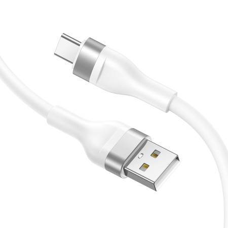 Cablu de Date cu Mufe USB, Type-C 60W, 1.2m - Lito (LD02) - White