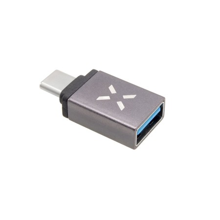 Adaptor USB 3.0 la Type-C, 5Gbps, 2.4A, aluminiu - Fixed (FIXA-UC-GR) - Grey