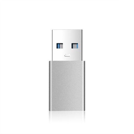 Adaptor USB 3.0 la Type-C, 5Gbps, 2.4A, aluminiu - Fixed (FIXA-CU-GR) - Grey