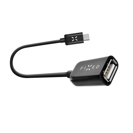 Adaptor Type-C la USB 2.0, 20cm - Fixed (FIXA-CTOA-BK) - Black