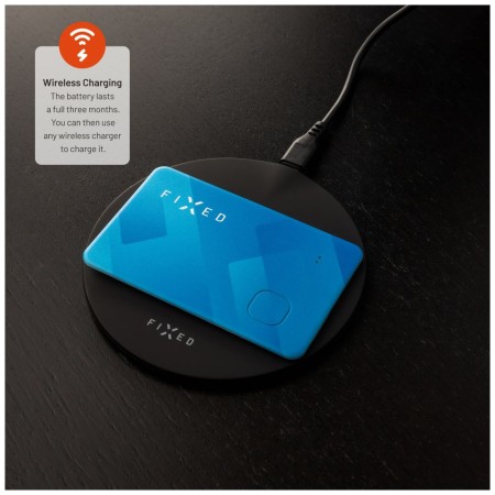 Tracker Portofel, Blutooth 5.0, Find My - Fixed (FIXTAG-CARD-BL) - Blue