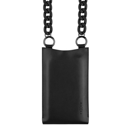 Husa pentru telefon 7" - Fixed Universal Shoulder Bag Venezia Leather (FIXVEN-BK) - Black