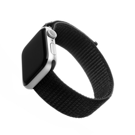 Curea pentru Apple Watch 1/2/3/4/5/6/7/8/9/10/SE/SE 2/Ultra/Ultra 2 (42/44/45/46/49mm) - Fixed Nylon Strap - Black