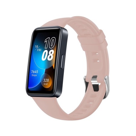 Curea pentru Huawei Band 8 / 9 - Fixed Silicone Strap - Pink