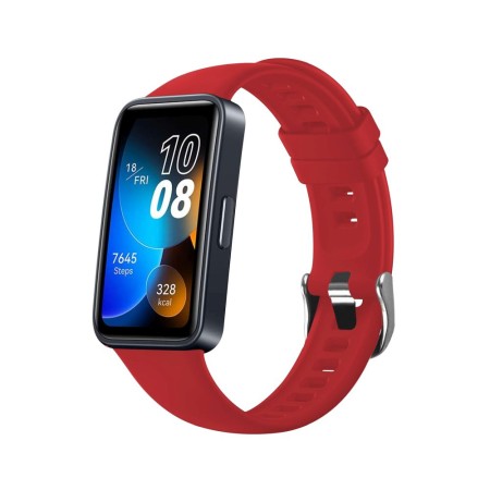 Curea pentru Huawei Band 8 / 9 - Fixed Silicone Strap - Red