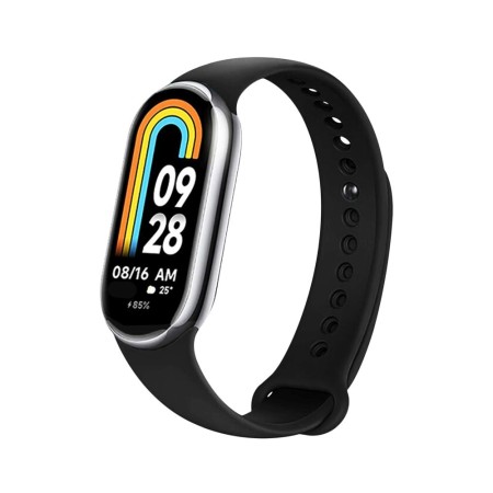 Curea pentru Xiaomi Mi Band 8 / 8 NFC / 9 / 9 NFC - Fixed Silicone Strap - Black