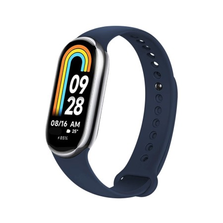 Curea pentru Xiaomi Mi Band 8 / 8 NFC / 9 / 9 NFC - Fixed Silicone Strap - Blue