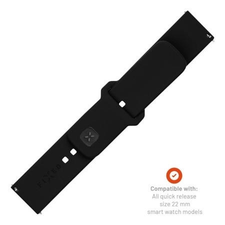 Curea pentru Huawei Watch GT 2 (46mm)/GT 2 Pro/GT 3 Pro (46mm)/Ultimate, Xiaomi Watch S1 - Fixed Sporty Strap Set - Black