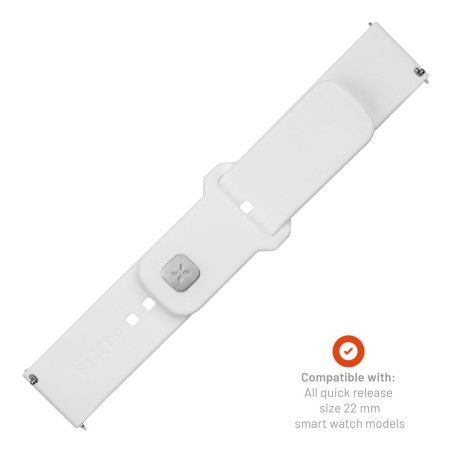 Curea pentru Huawei Watch GT 2 (46mm)/GT 2 Pro/GT 3 Pro (46mm)/Ultimate, Xiaomi Watch S1 - Fixed Sporty Strap Set - White