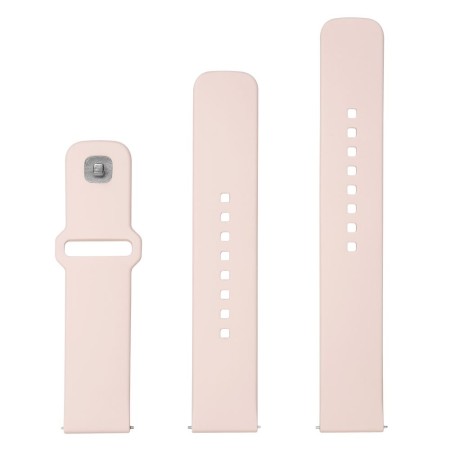 Curea pentru Huawei Watch GT 2 (46mm)/GT 2 Pro/GT 3 Pro (46mm)/Ultimate, Xiaomi Watch S1 - Fixed Silicone Sporty Strap Set - Pink