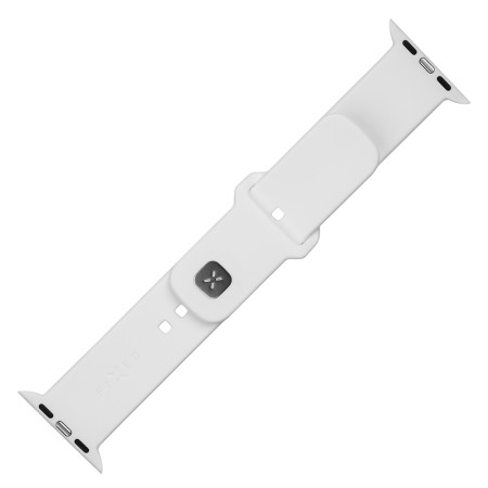 Curea pentru Apple Watch 1/2/3/4/5/6/7/8/9/10/SE/SE 2/Ultra/Ultra 2 (42/44/45/46/49mm) - Fixed Silicone Sporty Strap Set - White