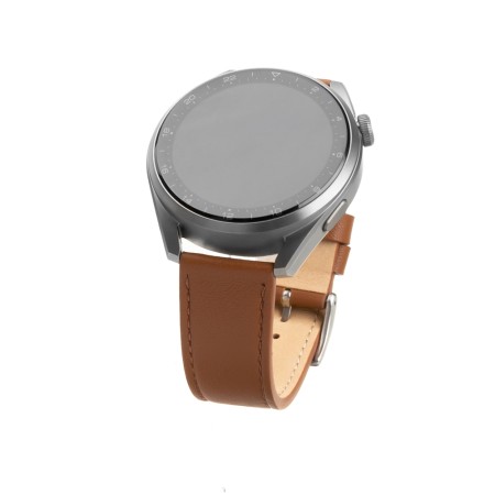 Curea pentru Huawei Watch GT 2 (46mm)/GT 2 Pro/GT 3 Pro (46mm)/Ultimate, Xiaomi Watch S1 - Fixed Leather Strap - Brown