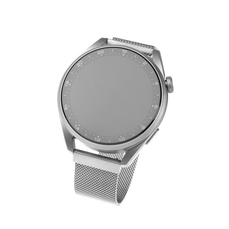 Curea pentru Samsung Galaxy Watch 4/5/Active 2, Huawei Watch GT 3 (42mm)/GT 3 Pro (43mm) - Fixed Mesh Strap - Silver