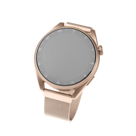 Curea pentru Samsung Galaxy Watch 4/5/Active 2, Huawei Watch GT 3 (42mm)/GT 3 Pro (43mm) - Fixed Mesh Strap - Rose Gold