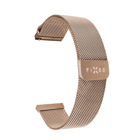 Curea pentru Huawei Watch GT 2 (46mm)/GT 2 Pro/GT 3 Pro (46mm)/Ultimate, Xiaomi Watch S1 - Fixed Mesh Strap - Rose Gold