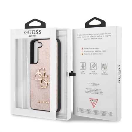 Husa pentru Samsung Galaxy S23 - Guess Hardcase 4G Big Metal Logo (GUHCS23S4GMGPI) - Pink