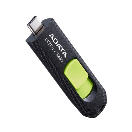 Stick de Memorie 32GB, USB-C - Adata (ACHO-UC300-32G-RBK) - Black / Green