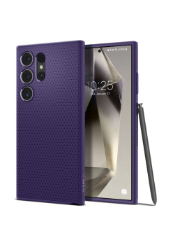 Husa pentru Samsung Galaxy S24 Ultra Spigen Liquid Air, Deep Purple