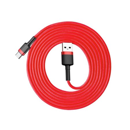 Cablu USB la Type-C, QC3.0, 2A, 2m - Baseus Cafule (CATKLF-C09) - Red