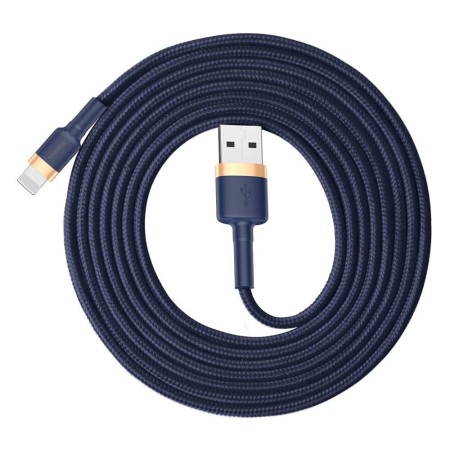 Cablu USB la Lightning, QC3.0, 1.5A, 2m - Baseus (CALKLF-CV3) - Blue / Gold