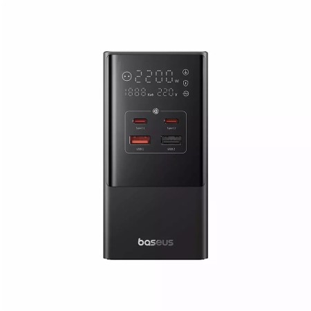 Statie de Incarcare 2xUSB, 2xType-C, 3xShuko, Fast Charging 35W, 1.5m - Baseus (E00023606113-00) - Cluster Black