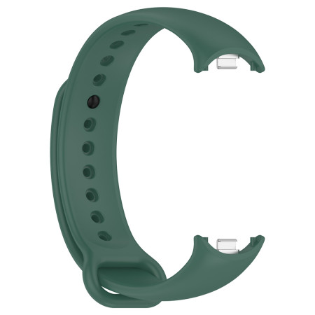 Curea Smartwatch compatibila Xiaomi Mi Band 8 / 8 NFC, Waterproof, TPU, Dark Green