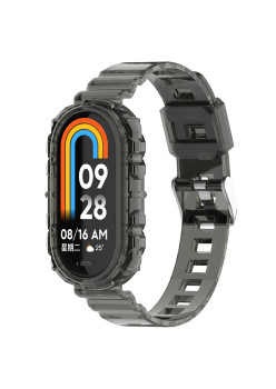 Curea Smartwatch compatibila Xiaomi Mi Band 8 / 8 NFC, ETM, Black