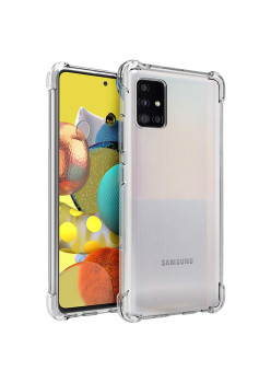 Husa Antisoc compatibila Samsung Galaxy A51 4G, PRO AirBag, Clear