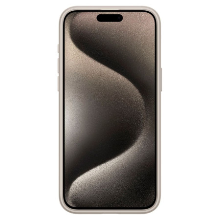 Husa pentru iPhone 15 Pro, Spigen Ultra Hybrid, Frost Natural Titanium