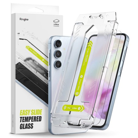 Folie pentru Samsung Galaxy A35 5G (set 2) - Ringke Easy Slide Tempered Glass - Clear