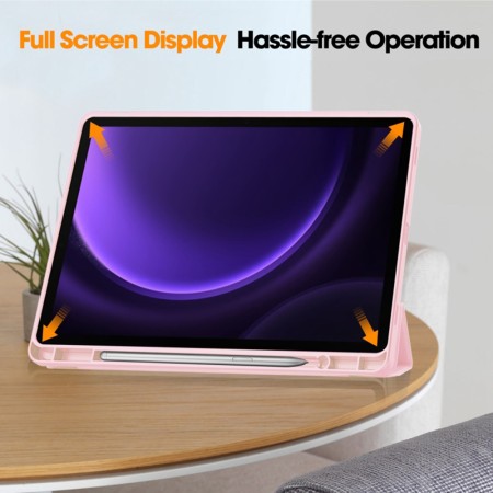 Husa pentru Samsung Galaxy Tab S9 FE - Techsuit Flex Trifold - Pink